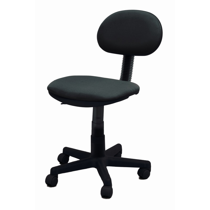 Chaise de bureau de luxe, chaise de bureau en mélange de polyester, Noir, Noir