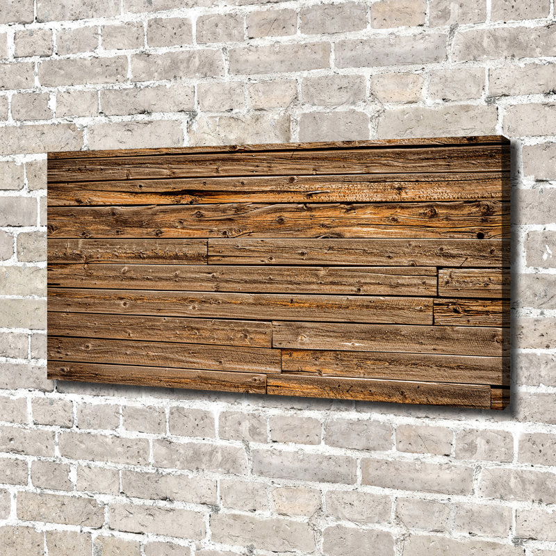 Wooden Wall - Wrapped Canvas Print
