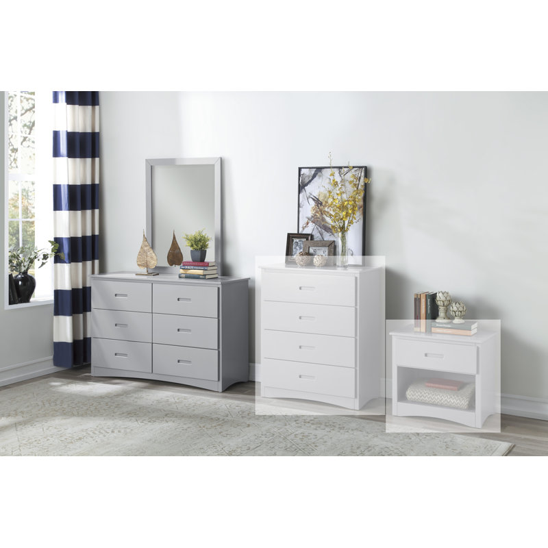 Fatma 6-drawer Dresser With Mirror