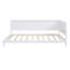 Lit de jour double en blanc - Élégant style Mid-Century moderne avec structure en bois et base solide de conception classique-519249091-519249090