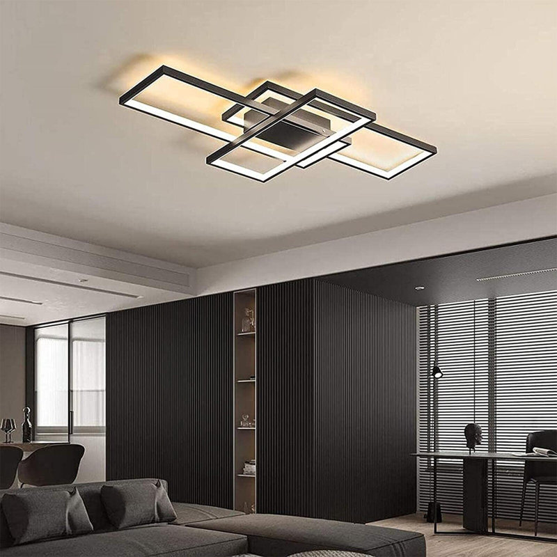 Semi Flush Mount, Black