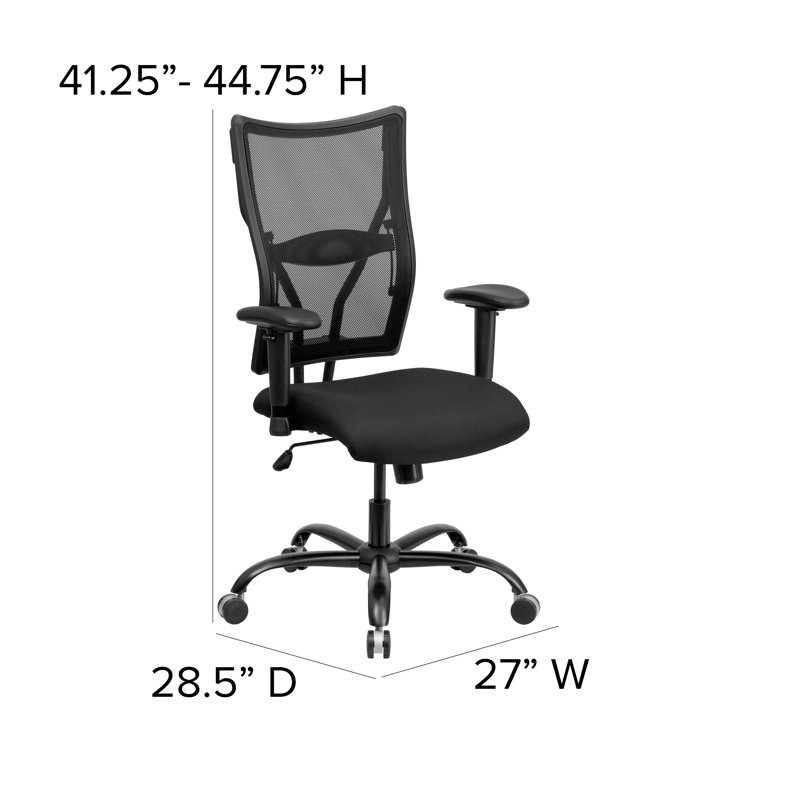 Black Mesh Fabric High Back Ergonomic Executive Swivel Chair