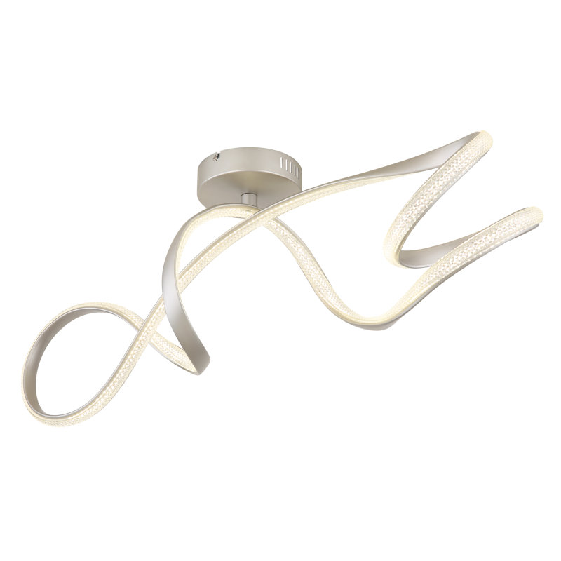 Dasmine LED Flush Mount, Brushed nickel