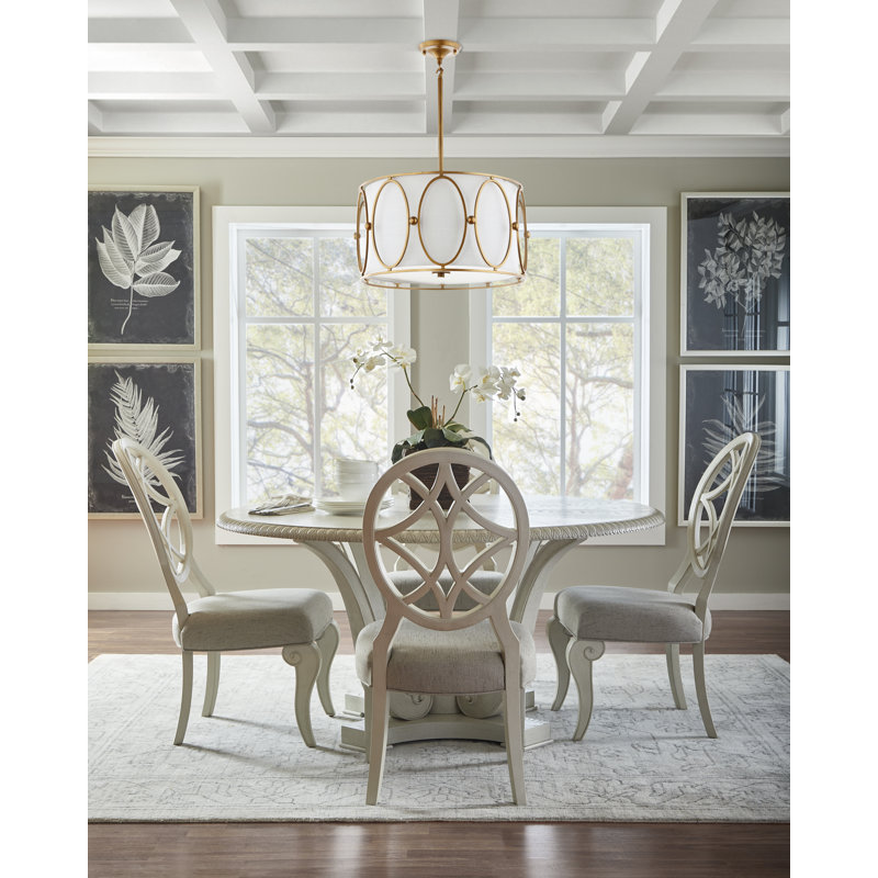 Polyester Blend Accent Chair, Blanc