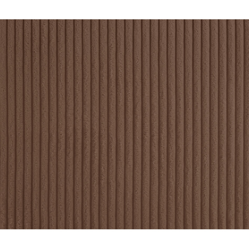 Willow Fabric Bench, Saddle Microsuede Corduroy Fabric