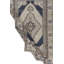 Tapis unique ivoire / bleu / taupe 3 pi 9 po x 6 pi 1 po Circa