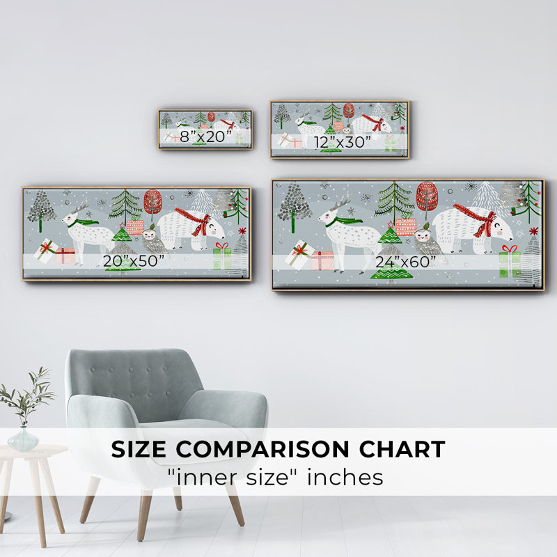 Collection Stars & Snowflakes - toile encadrée, H 12 po x l 30 po
