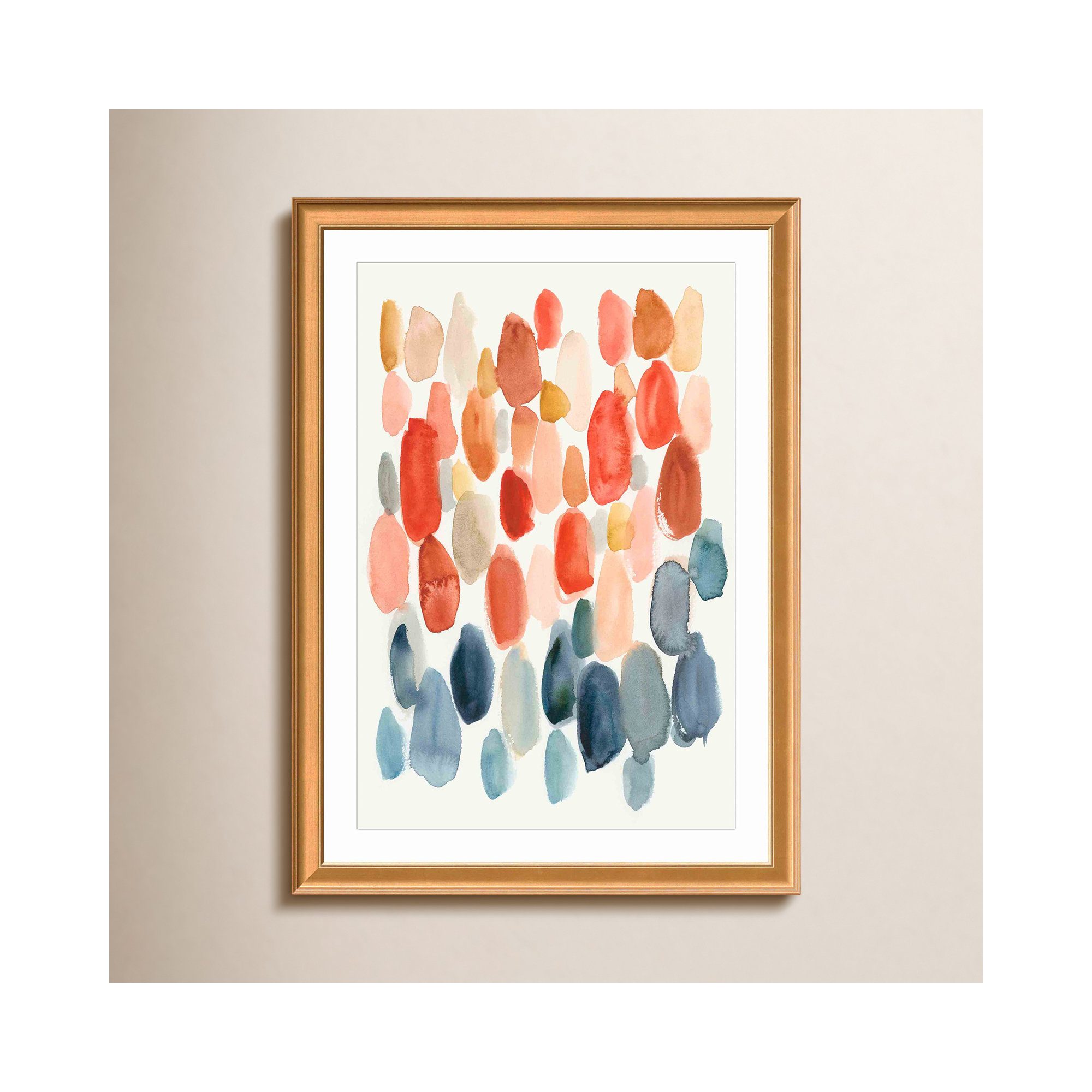 Citrus Season II by Chariklia Zarris, Antiqued Gold, 36.86" H x 26.86" W x 0.85" D