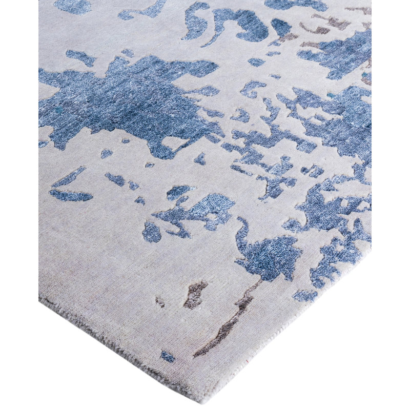 Overdyed One-of-a-Kind Rectangle 9' X 11'10" Hand Knotted Area Rug