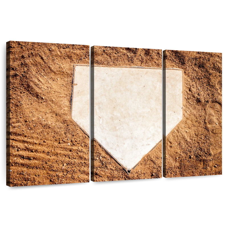 Sireci Base Of A Baseball Field, 48" H x 74" W