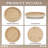 Round Distressed Beaded Wooden Decorative Tray-129030253
