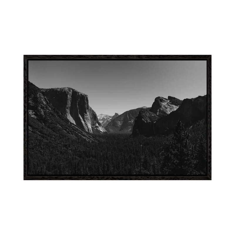 Tunnel View, Yosemite National Park IV by Bethany Young - Print on Canvas, Black Framed, 45.72cm H x 66.04cm W x 3.81cm D