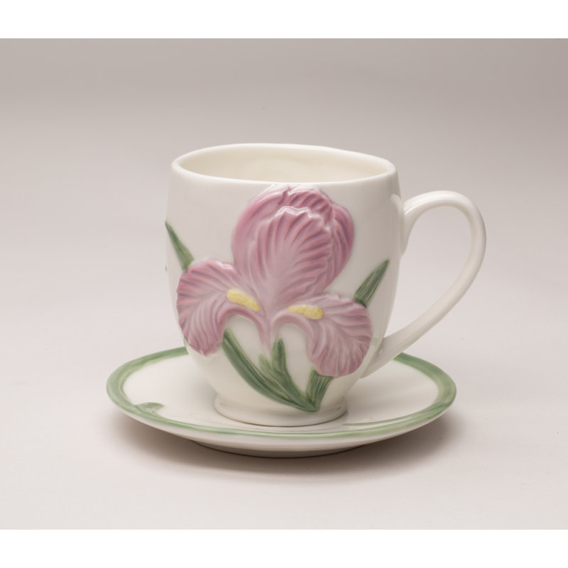 Iris Cup and Saucer 8 oz