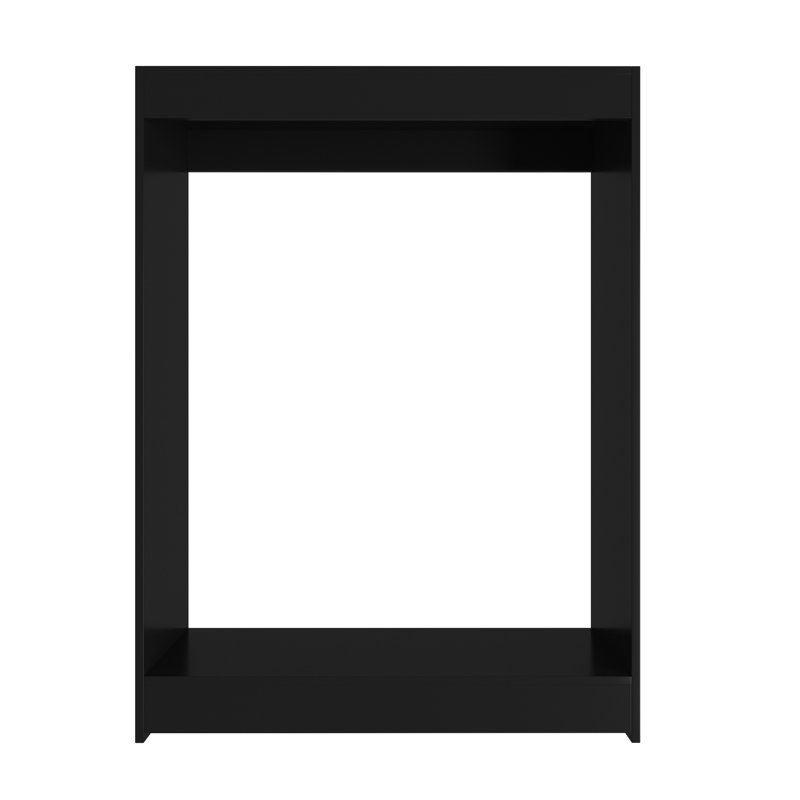 Double Hanging Closet Unit Closet System, 46" x 34.5" x 14", Black