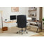Grand et grand fauteuil de bureau 500 lb avec support lombaire réglable, fauteuil de direction en tissu avec accoudoirs rabattables en 2 dimensions, fauteuil ergonomique avec roues en caoutchouc silencieuses, siège extra large, appui-tête réglable