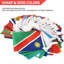 Drapeau à cordes - 200 banderoles Internationales - 84 pi x 5 po Agrait 184 pieds Agrait