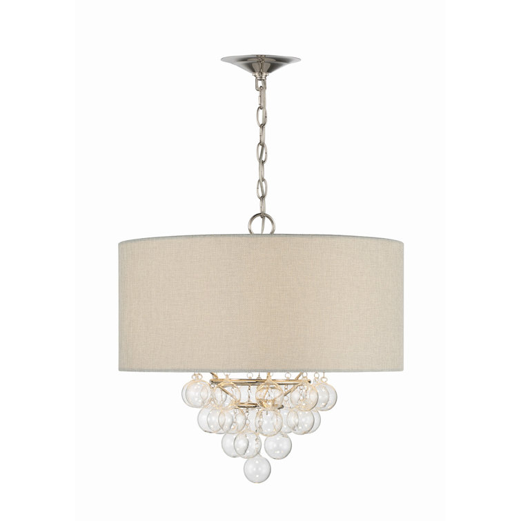 3 - Light Dimmable Drum Chandelier