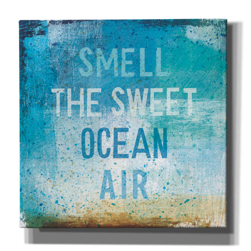 'Beachscape Abstract II' by Michael Mullan, Canvas Wall Art, 26" H x 26" W x 1.5" D, Wrapped Canvas, No Matte