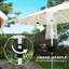Outsunny Garden Parasol-1308074817