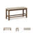 Hangyul Polyester Blend Upholstered Bench