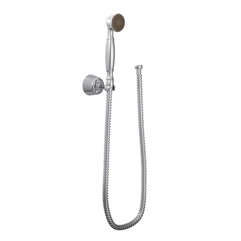 Single Function with Wall Bracket Handheld Shower Head, Chrome