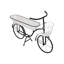 Support à plante d'intérieur pour vélo avec panier, blanc, fer noir 39 po
