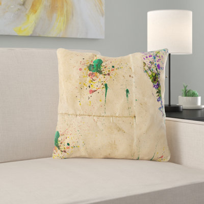 Coussin décoratif aquarelle Chanson