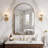 Elegant Arched Bathroom Vanity Mirror – Premium Stainless Steel Frame-2125061773-2125061774