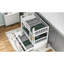 Lit superposé simple au-dessus de bois blanc avec lit gigogne - Tiroirs d'appoint élégants et solution de sommeil-130429127