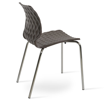 UNI Metal Solid Back Side Chair