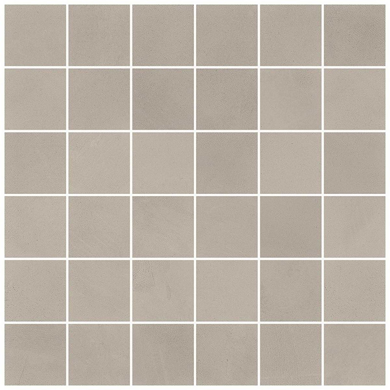Clay Grace Red 2X2 Matte Porcelain Mosaic, Trust Gray