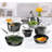 Granitestone Hammered 10 Piece Aluminum Nonstick Cookware Set with Stay Cool Handles-86794556