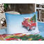 Drap-housse et coussin décoratif Ambesonne Christmas, bleu rouge-106790310