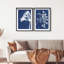 Cyan Flowers Set Shadowbox Floral & Botanical Print by Oliver Gal, Black Frame, 10 x 15-781359208-781359222