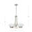  Bisque 5-Light Etched Opal Glass Chandelier