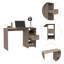 Bureau d'ordinateur Omma, un tiroir, deux tablettes