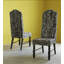Manhattan Seating Upholstered Side Chair in Black/Beige
