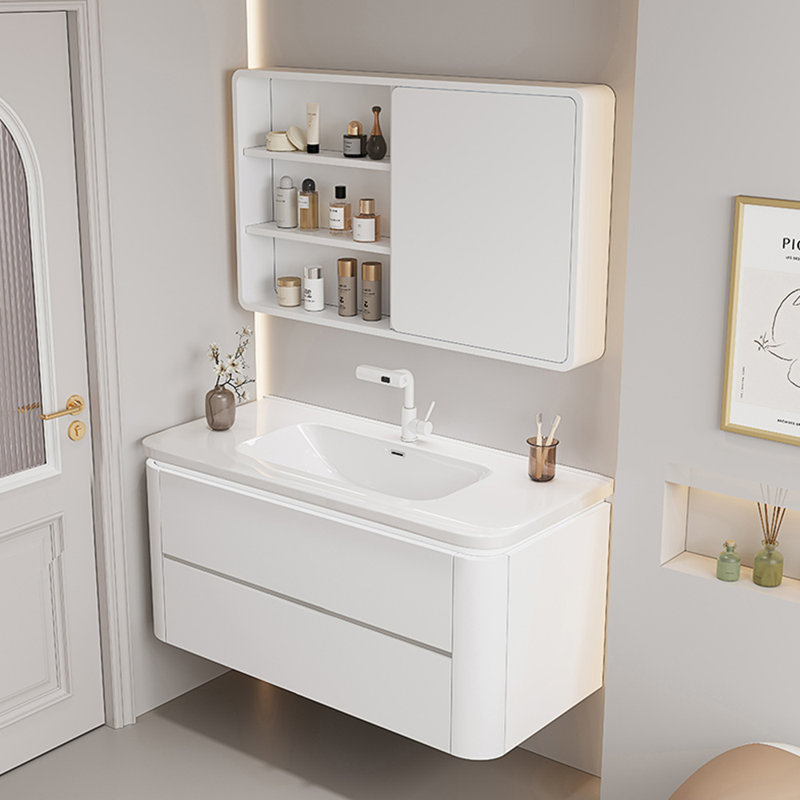 Armoire de salle de bain européenne simple de style crème