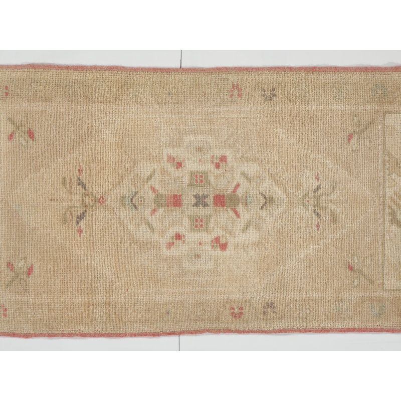 Vintage One-of-a-Kind Runner 1'9" X 3'6" Hand Knotted Area Rug