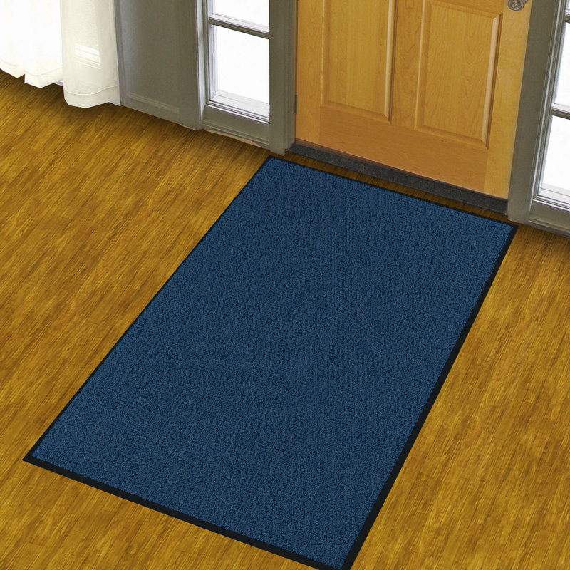 Tapis d'entrée antidérapant Tortola, Bleu marine, 3 pi x 6 pi