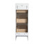 Armoire de rangement de salle de bain autoportante 12 po, 3 tiroirs à fermeture douce, blanc brillant (emballage KD)-882925470
