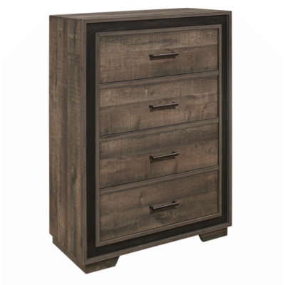 1Pc Chest Of 4 Drawers Wooden Bedroom Modern Furniture Ed Wood Planks