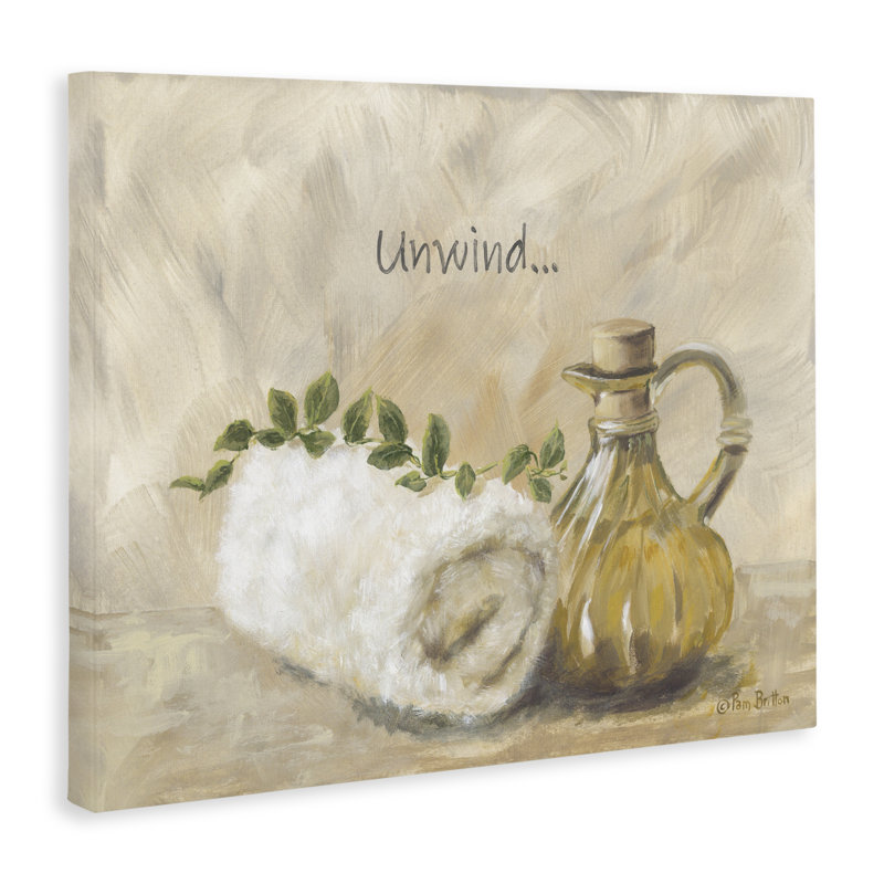 Unwind Bath Towel Canvas, design by Pam Britton, 16" H x 20" W