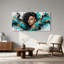 Art mural sur toile abstraite noire-133391384