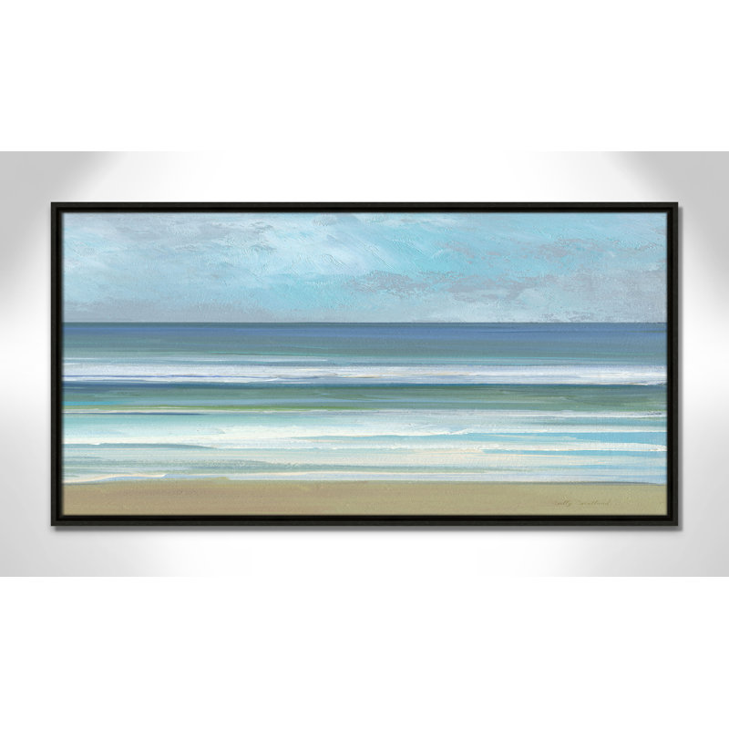«Gentle Waves II» par Sally Swatland, Espresso, H 19,5 po x l 37,5 po