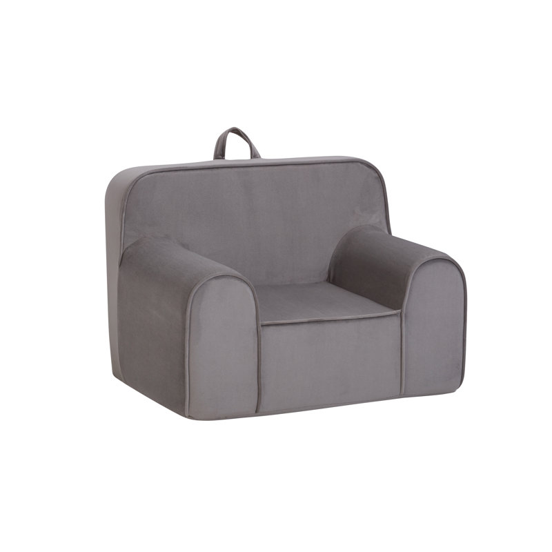 Kuddlez Kids Foam Chair Grande Size Gray, Gray