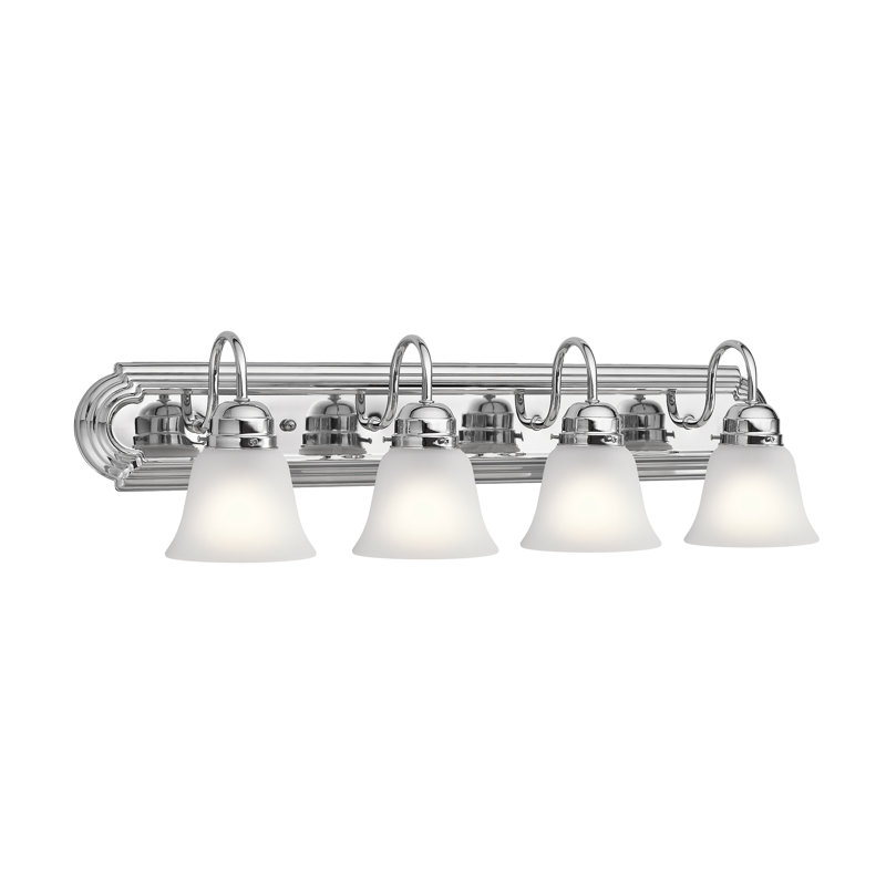 Éclairage pour salle de bain 4 lumières Ngo, Chrome