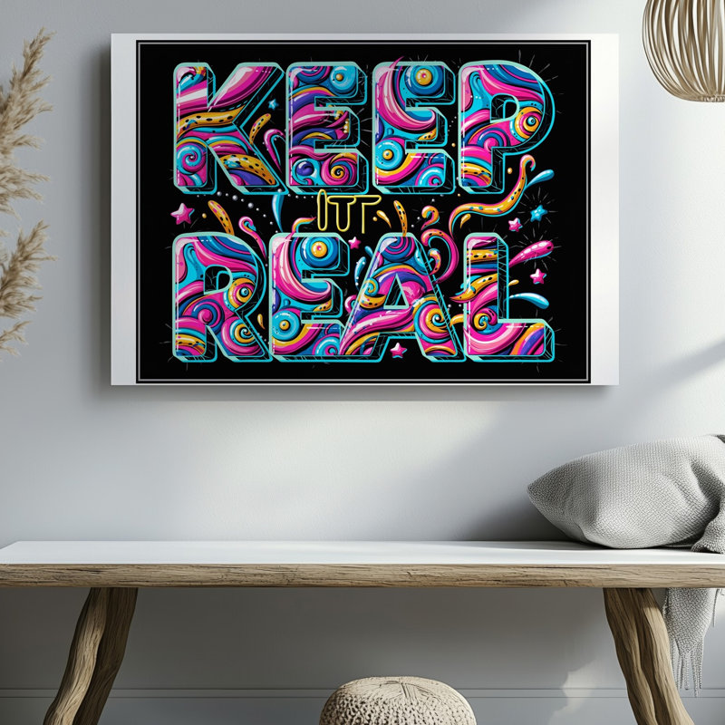 Reproduction d'art sur toile, "Abstract", H 30 po x l 30 po