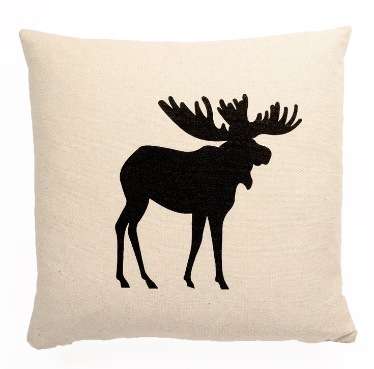 Cotton Blend Throw Pillow, 26" H x 26" W, Feather