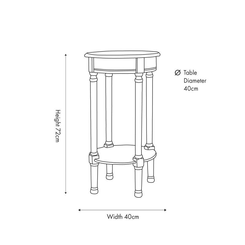 Abree Solid Wood End Table, Olive Green